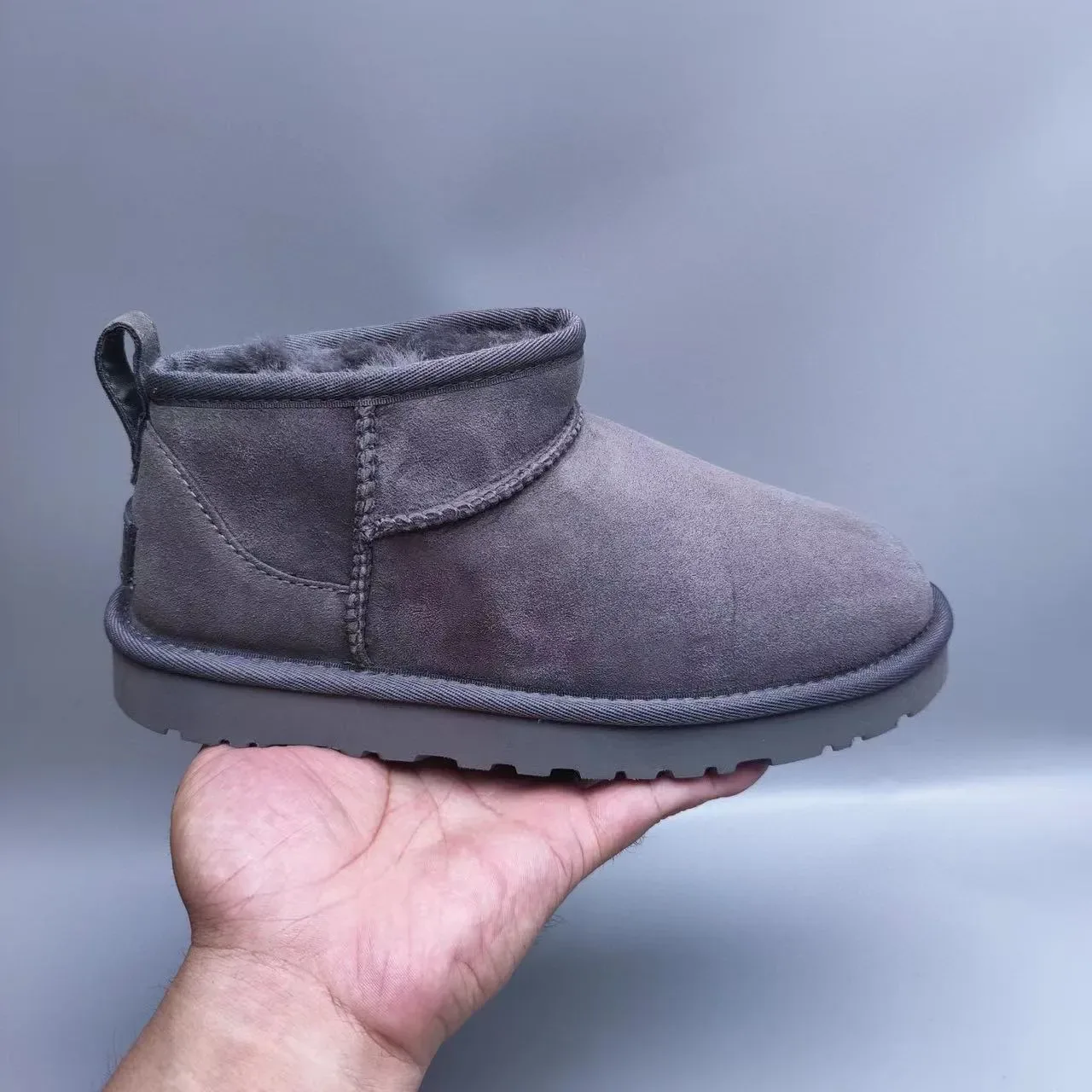 UGG Classic Mini Charcoal Gray Snow Boots 3