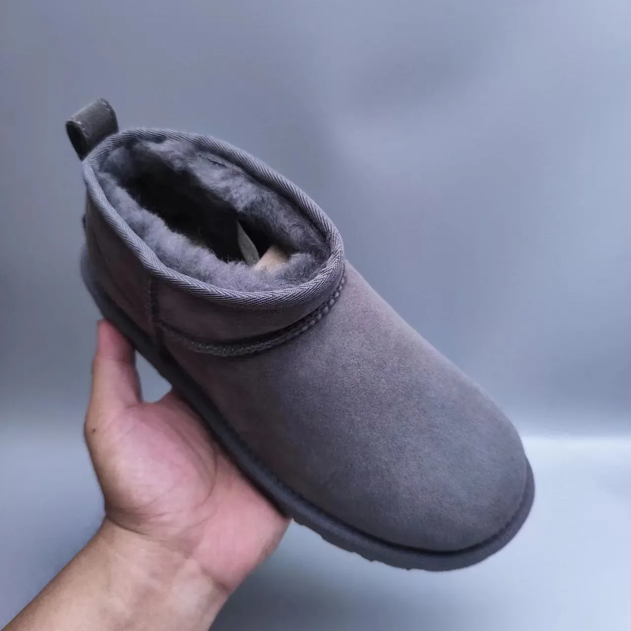 UGG Classic Mini Charcoal Gray Snow Boots 4