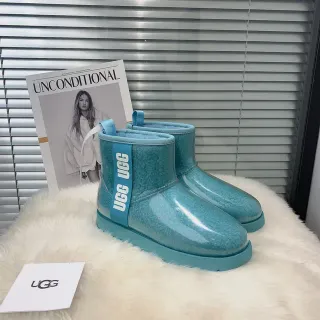 UGG Classic Mini Translucent Aqua Blue Snow Boots
