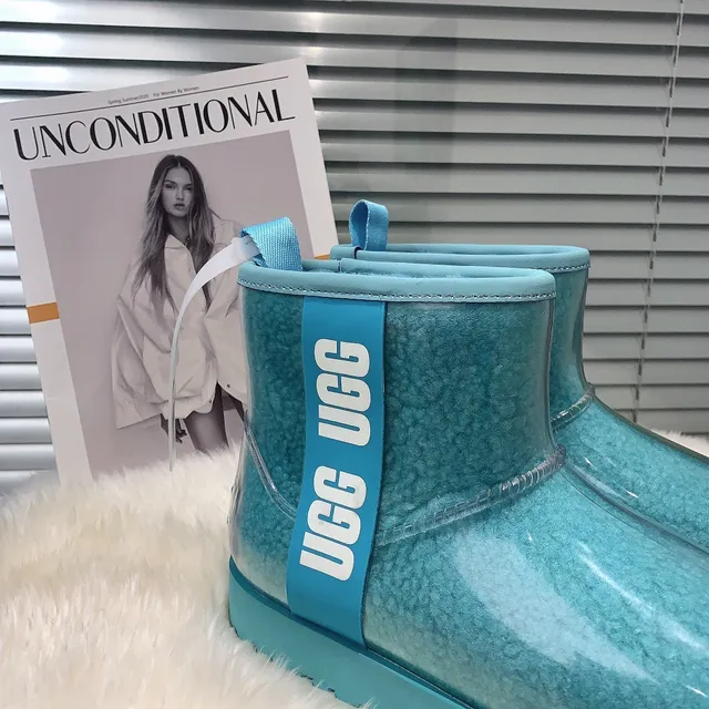 UGG Classic Mini Translucent Aqua Blue Snow Boots 2