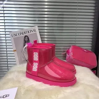 UGG Classic Mini Transparent Pink Snow Boots
