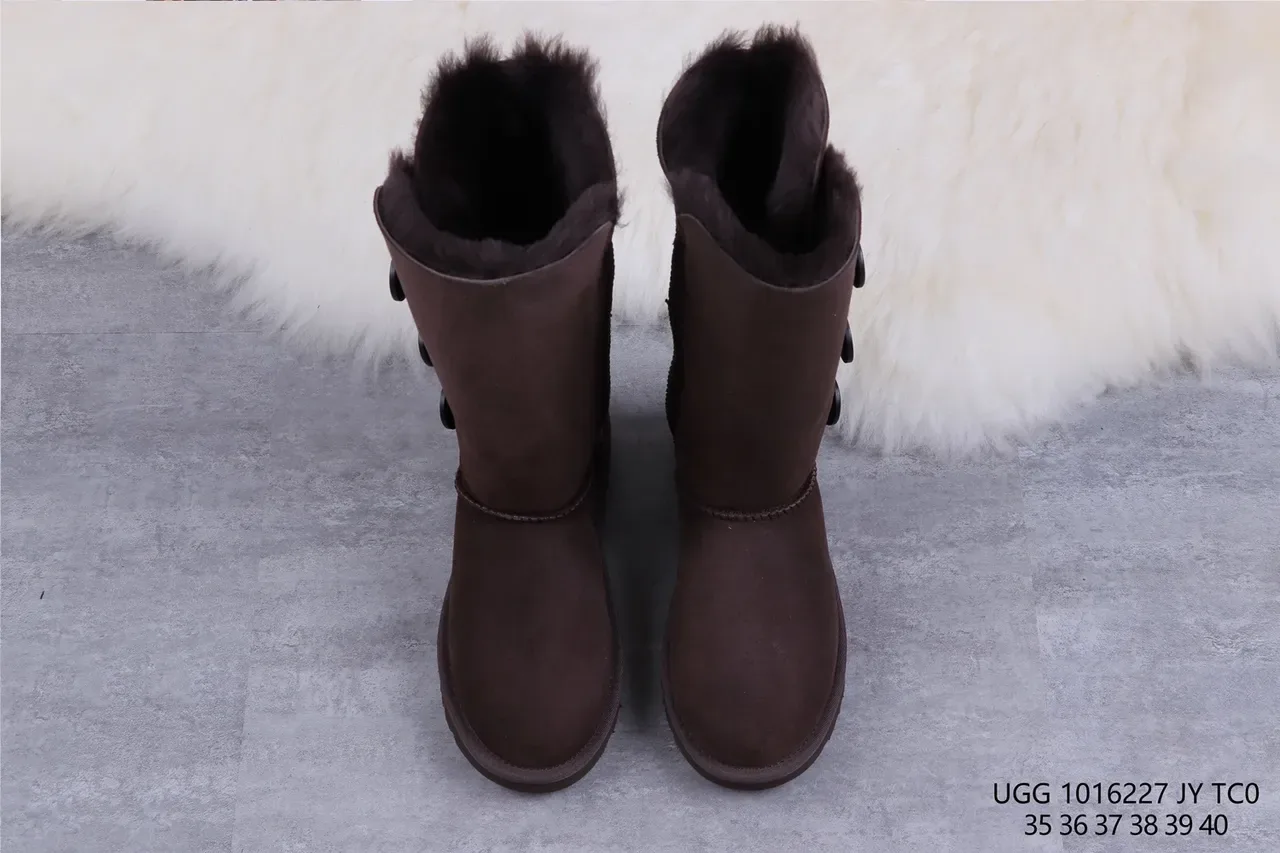 UGG Classic Tall Button Chocolate Brown Knee Boots 9