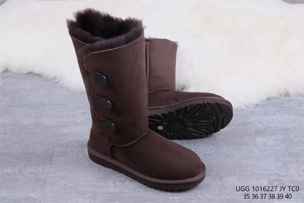 UGG Classic Tall Button Chocolate Brown Knee Boots 10