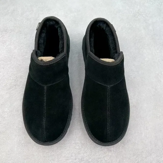 UGG Tasman Black Plush Velvet Upper Slip-On Construction Casual Shoes 2