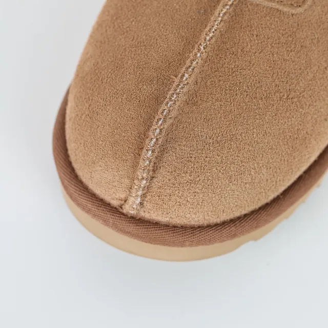 UGG Tasman Brown Beige Suede Upper Shearling-Lined Cuff Casual Shoes 5