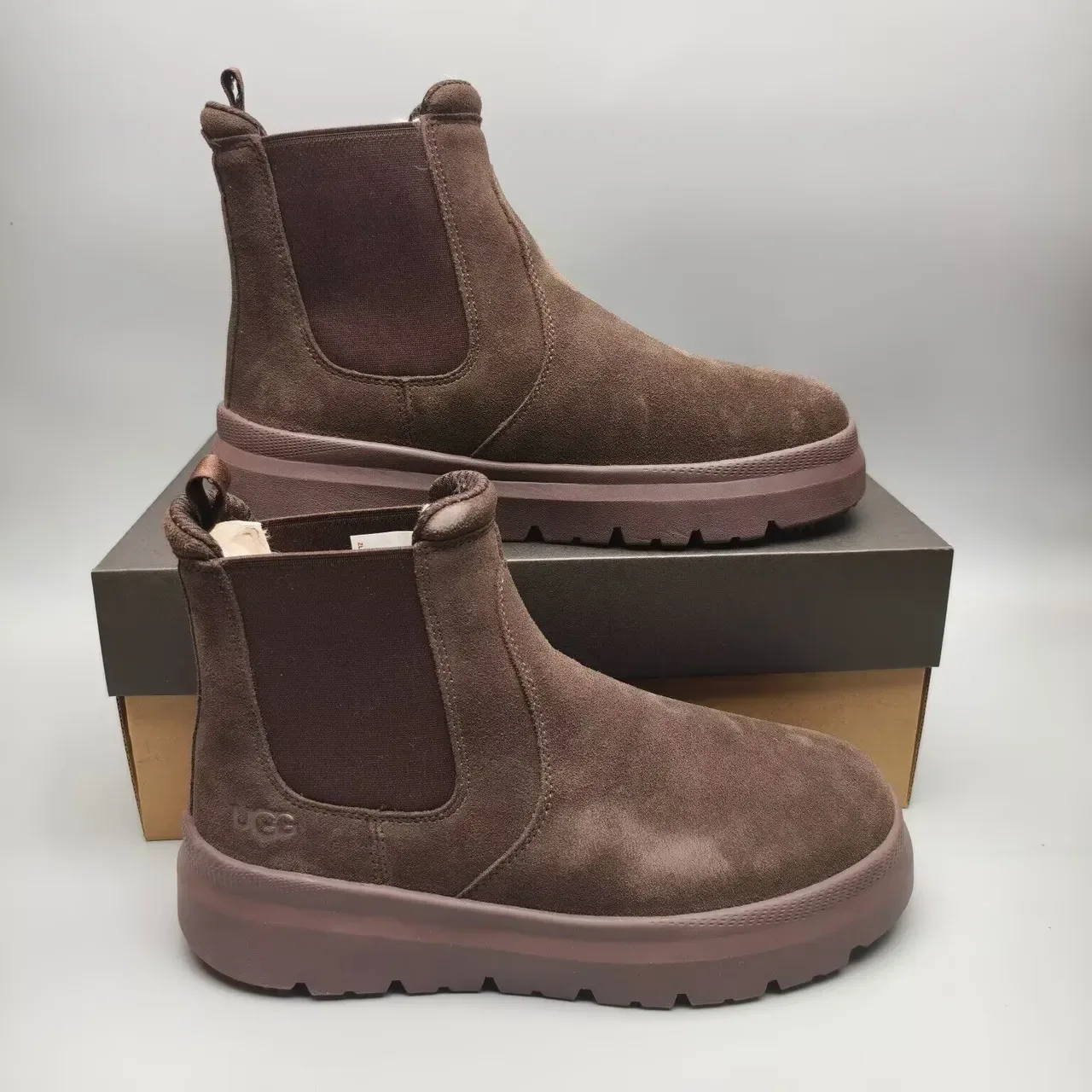UGG Tasman Brown Suede Chelsea Boots 3