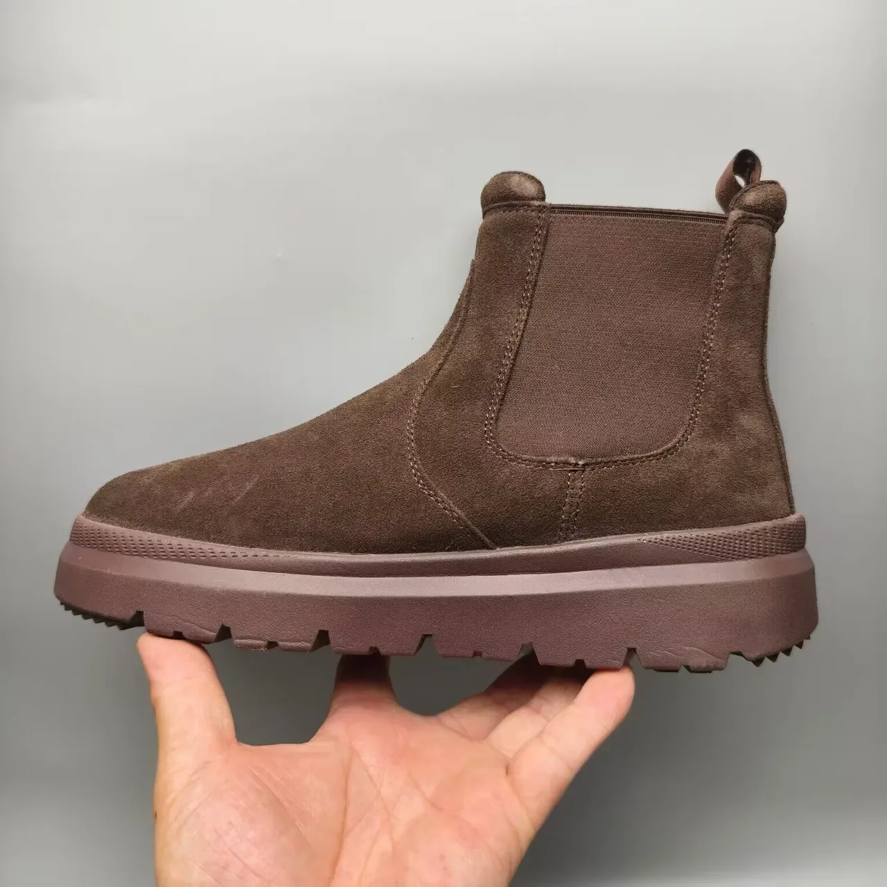 UGG Tasman Brown Suede Chelsea Boots 5