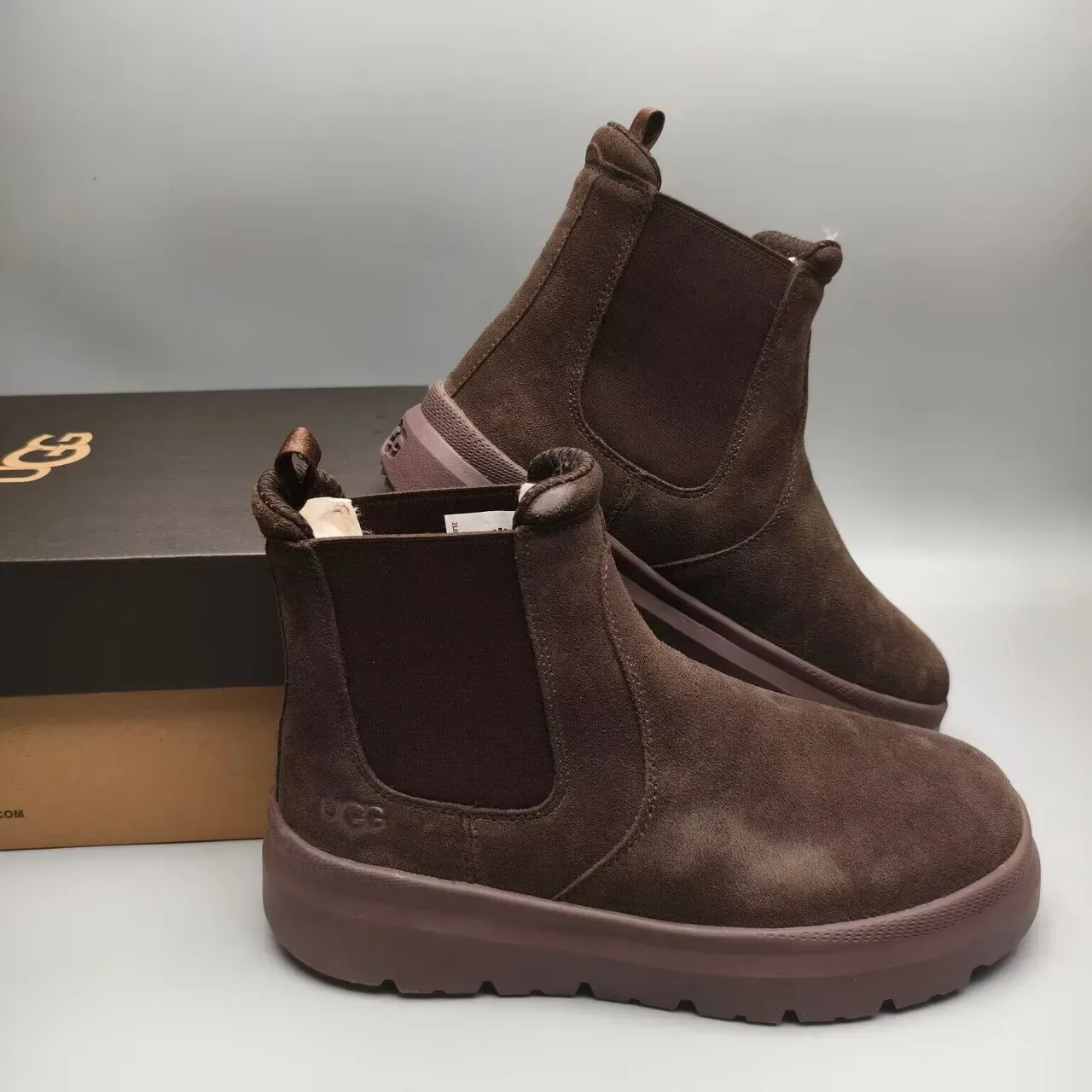 UGG Tasman Brown Suede Chelsea Boots 7