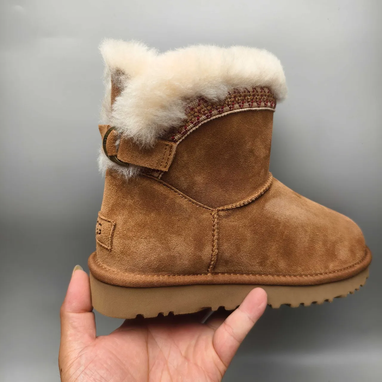 UGG Tasman Brown Suede Shearling-Lined Snow Boot 4