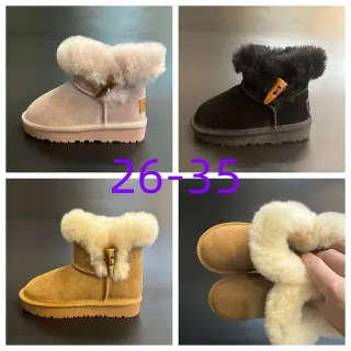UGG Tasman हल्का भूरा सुड शियरलिंग कफ स्नो बूट्स