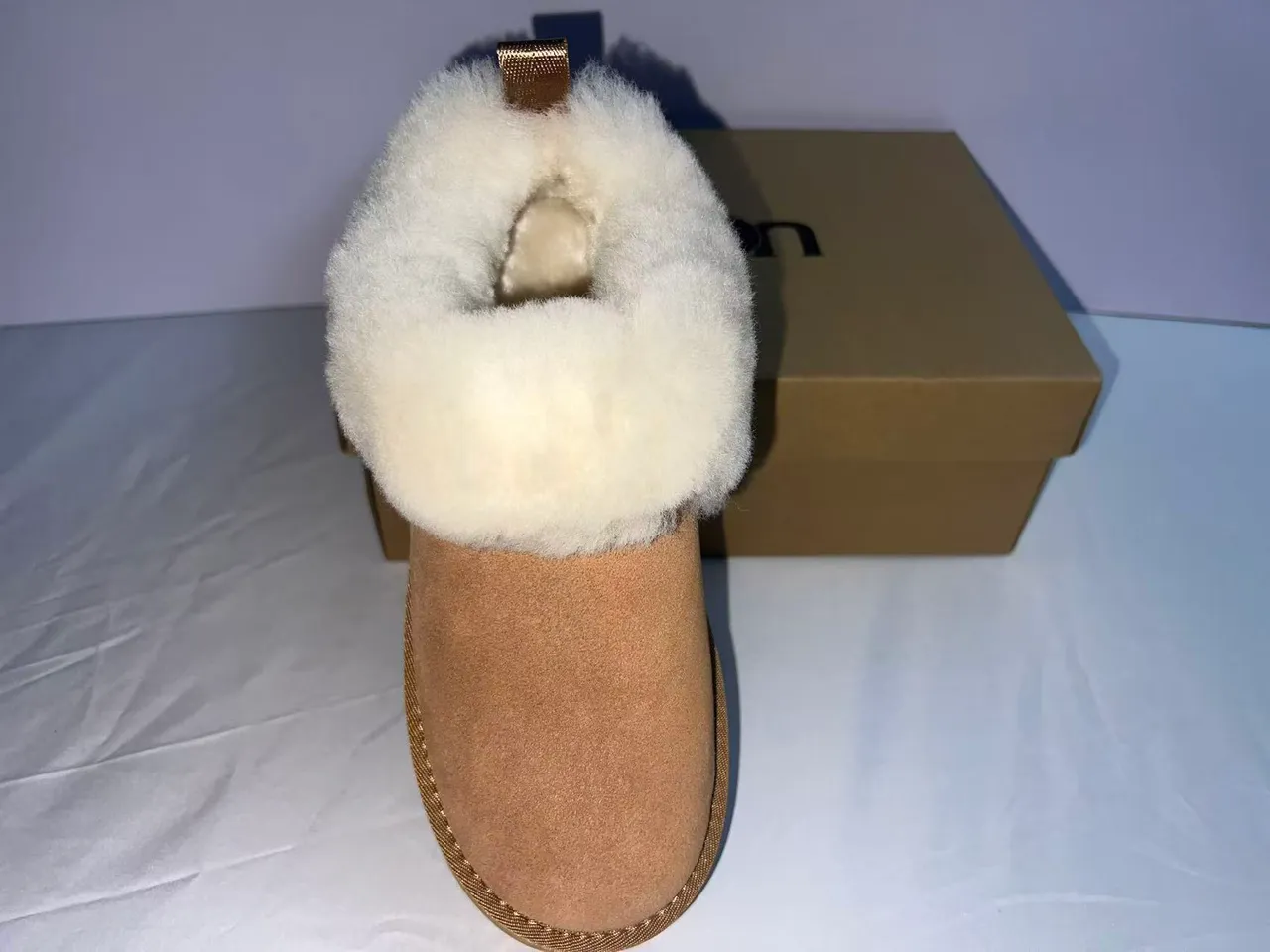 UGG Tasman Tan Shearling-Lined Platform Snow Boots 5