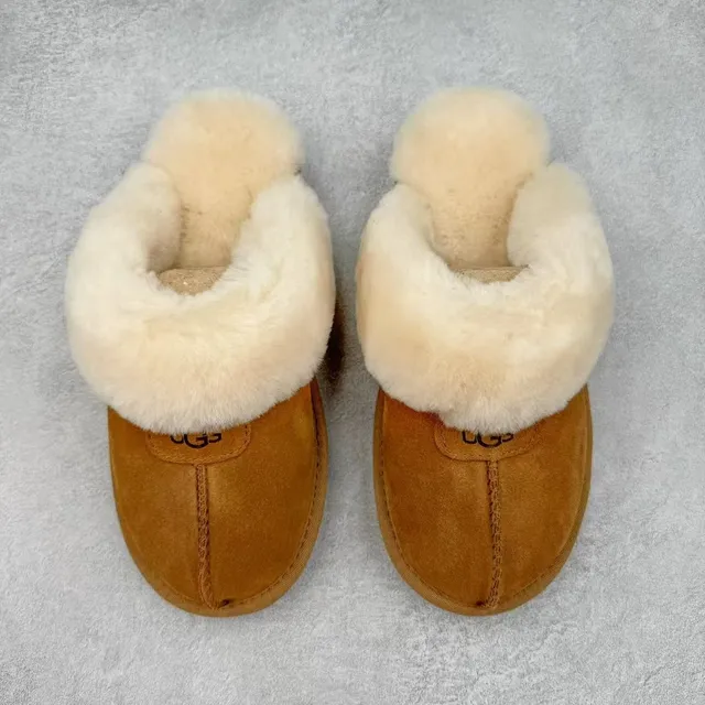 UGG Tasman Tan سويد مبطن بشيرلينج سول-لج نعال 2