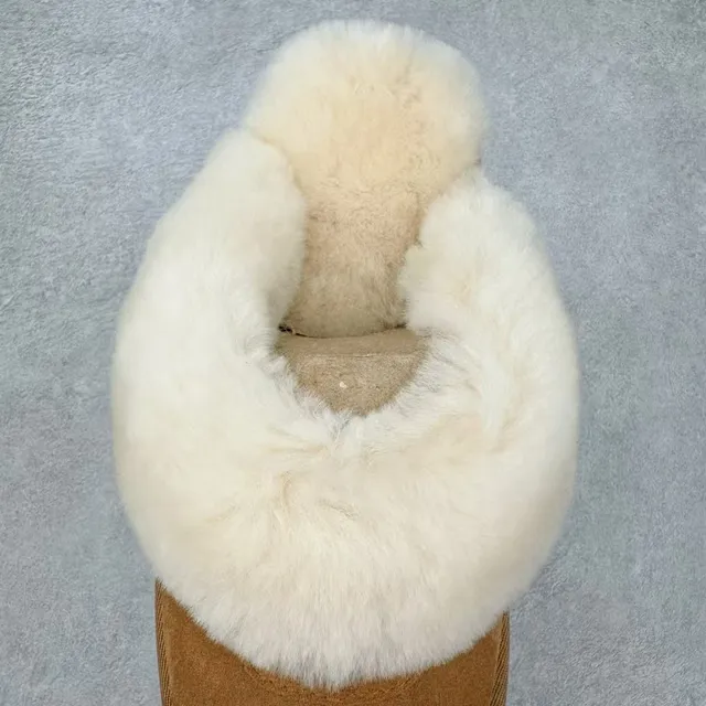 UGG Tasman Tan سويد مبطن بشيرلينج سول-لج نعال 5