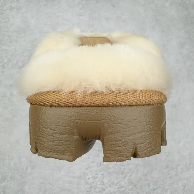 UGG Tasman Tan سويد مبطن بشيرلينج سول-لج نعال 8