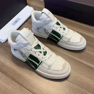 Valentino Garavani VLTN Zapatillas Lifestyle Blancas y Verdes de Tiro Alto