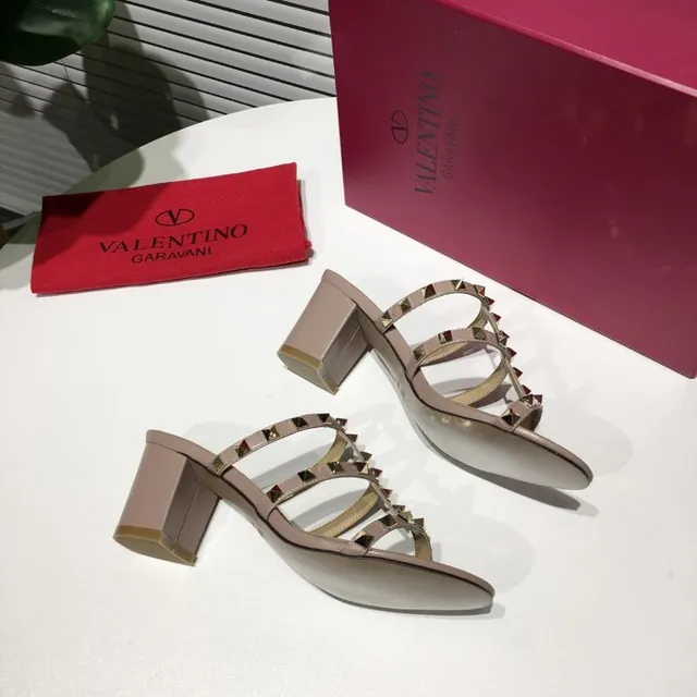 Valentino Rockstud Nude Studded Gladiator Sandals 4