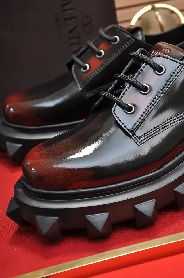 Valentino Rockstud Spiked Platform Oxford Shoes 3