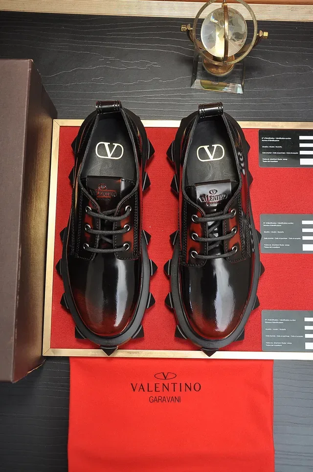 Valentino Rockstud Spiked Platform Oxford Shoes 8