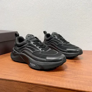Valentino Runner Monochrome Black Chunky Sneakers