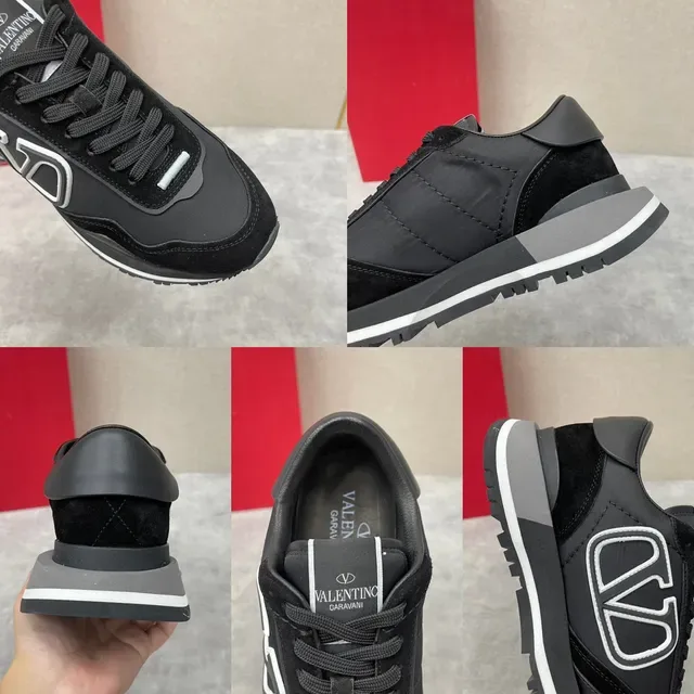 Valentino VLTN Runner Sneakers Lifestyle Noir Gris Argent 2