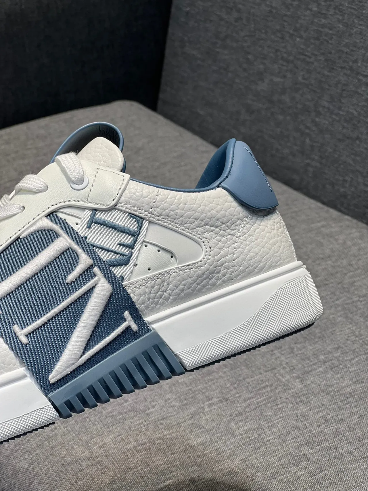 Valentino VLTN White and Light Blue Lifestyle Sneakers 8