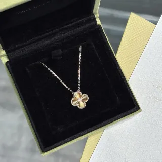 Van Cleef & Arpels Alhambra Four-Leaf Clover सلسلة ذهب وماس