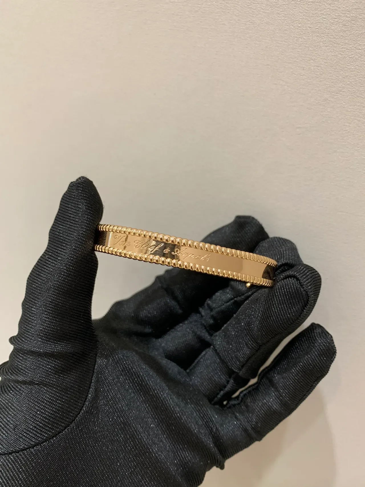 Van Cleef & Arpels Alhambra Pavé Gold and Silver Bangle Bracelets 5