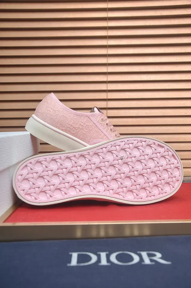 Vans Pink Beige Low-Top Textile Upper Lifestyle Sneakers 3