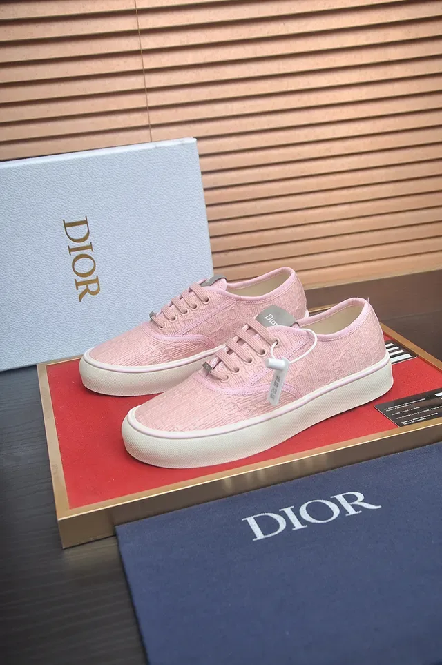 Vans Pink Beige Low-Top Textile Upper Lifestyle Sneakers 4