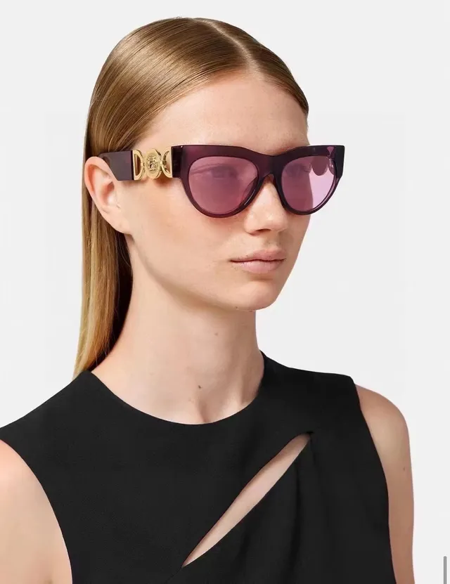 Versace Chain Reaction Beige Acetate Medusa Hardware সানগ্লাস 2