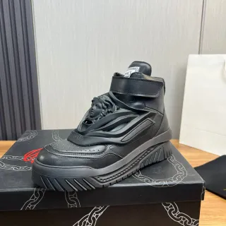Versace Chain Reaction Black Medusa हाई टॉप लाइफस्टाइल स्नीकर