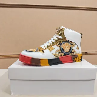 Versace Chain Reaction Medusa Baroque Print Zapatillas Lifestyle de Alto