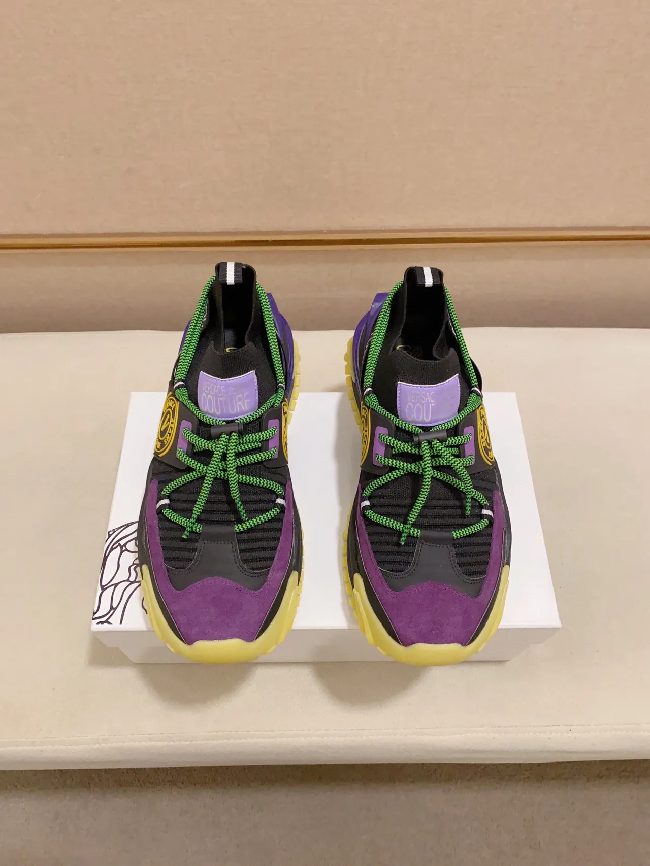 Versace Chain Reaction Multicolor Chunky Sneakers 4