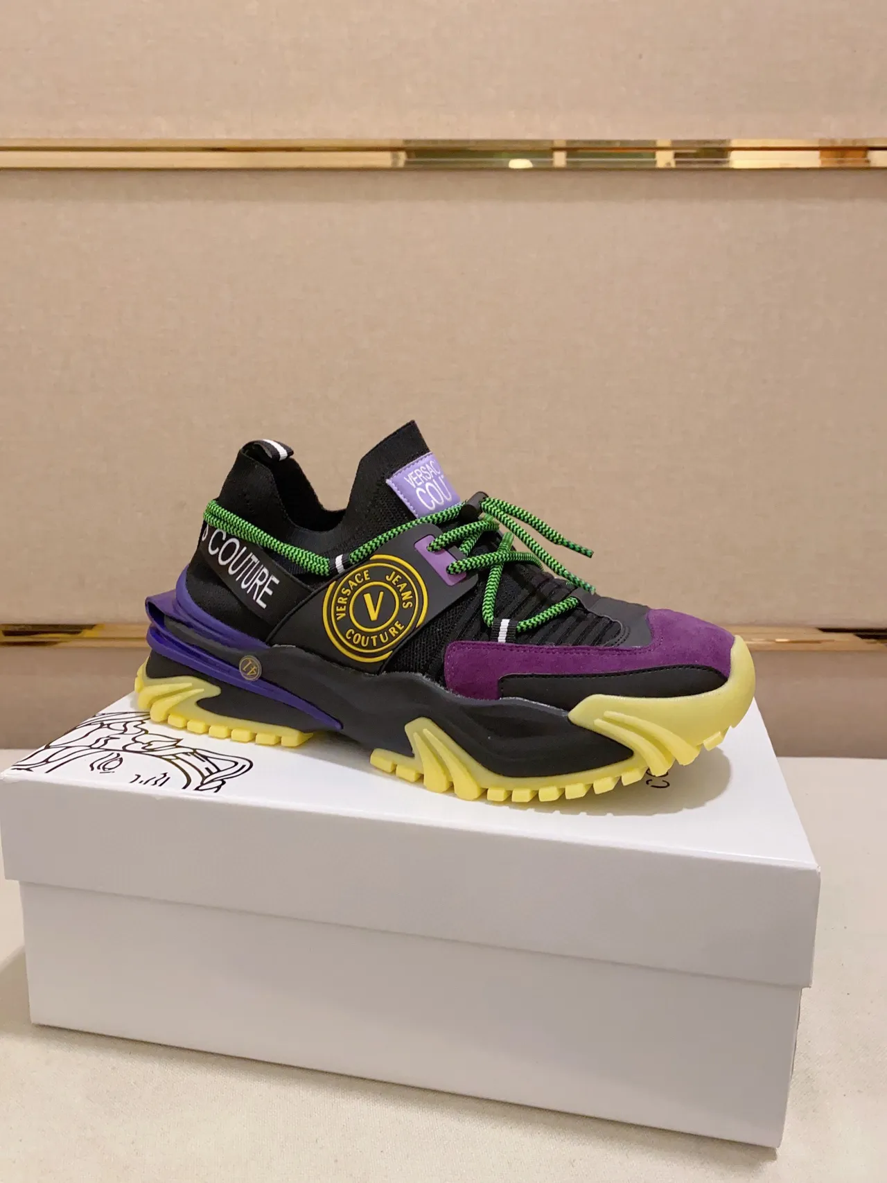 Versace Chain Reaction Multicolor Chunky Sneakers 5