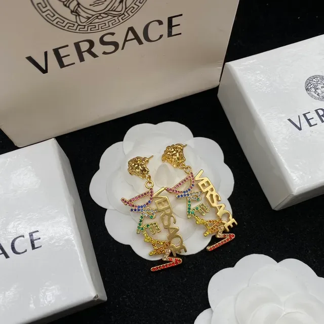 Versace Dream Gold Collier Chaîne Multicolore Cristal-Embelli Lettre 5