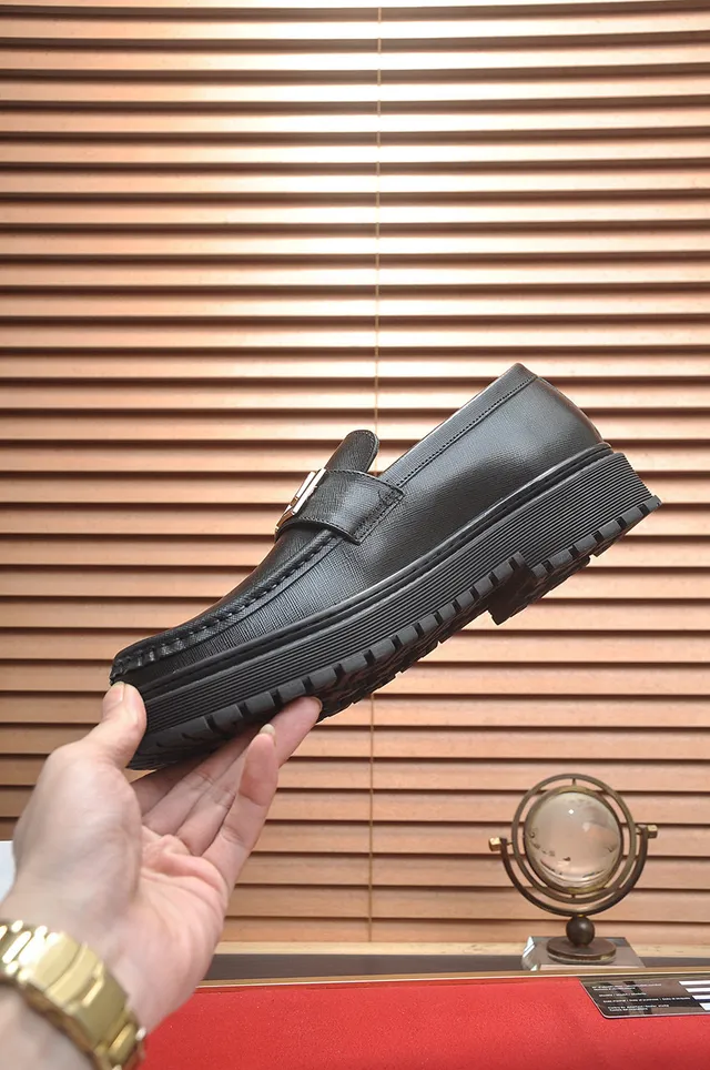 Versace Greca Odissea Black Leather Loafers 5