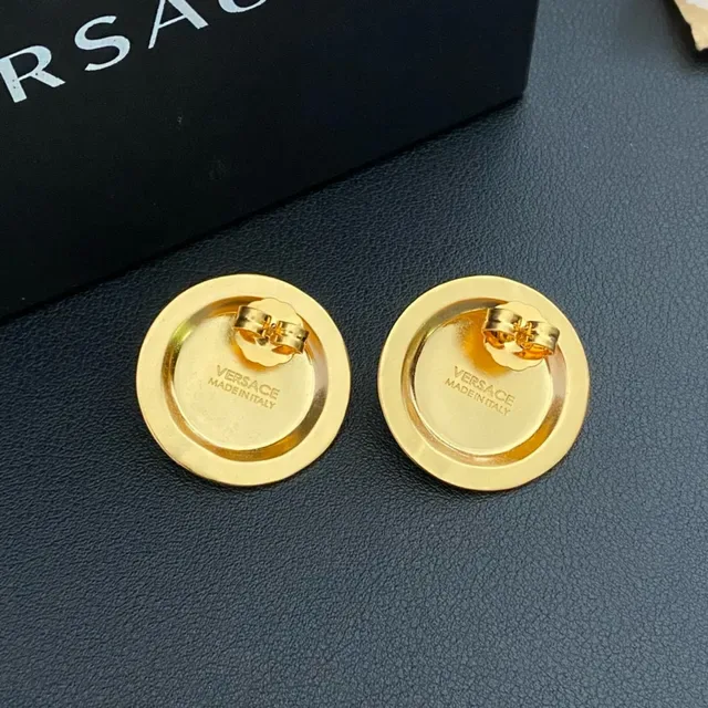 Versace Greca Odissea Boucles d'oreilles à clous doré Medusa 4