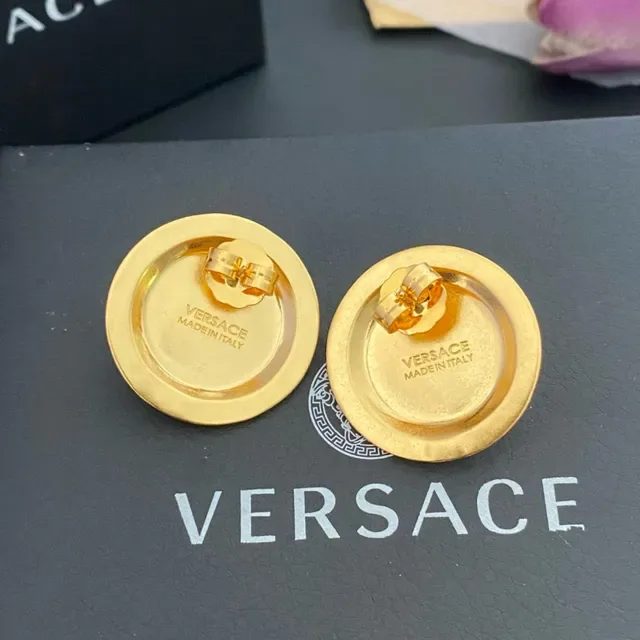 Versace Greca Odissea Boucles d'oreilles à clous doré Medusa 5