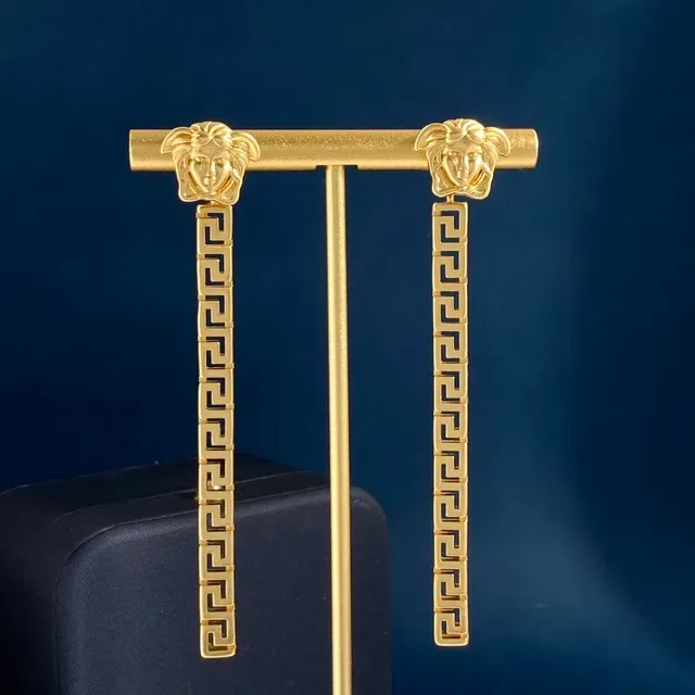 Versace Medusa Bar Greca Pendant Necklace 2