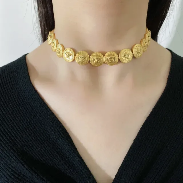 Versace Medusa Greca Boucles d'oreilles Style Pièce Doré 5