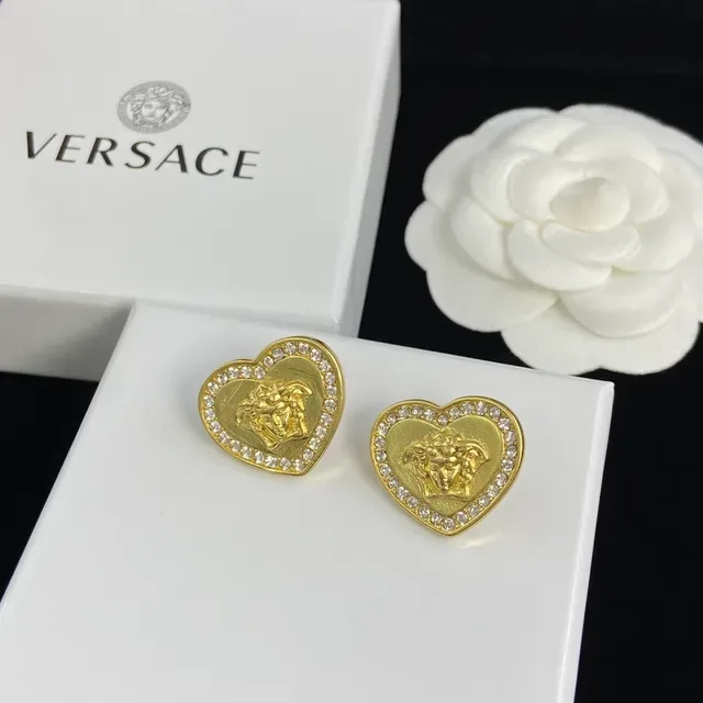 Versace Medusa Heart Gold Silver Motif Collier 2