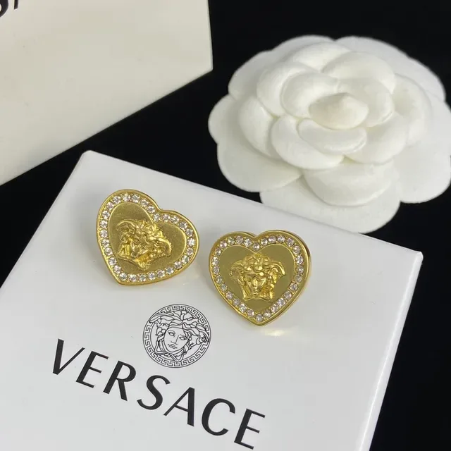 Versace Medusa Heart Gold Silver Motif Collier 3