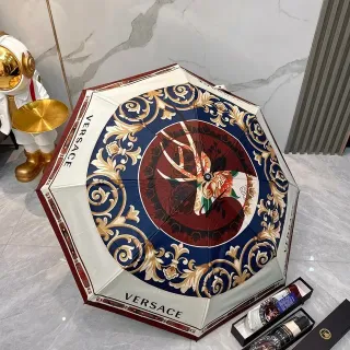 Versace Navy Gold Ornate Baroque Scrollwork Central Medallion Motif Handbag