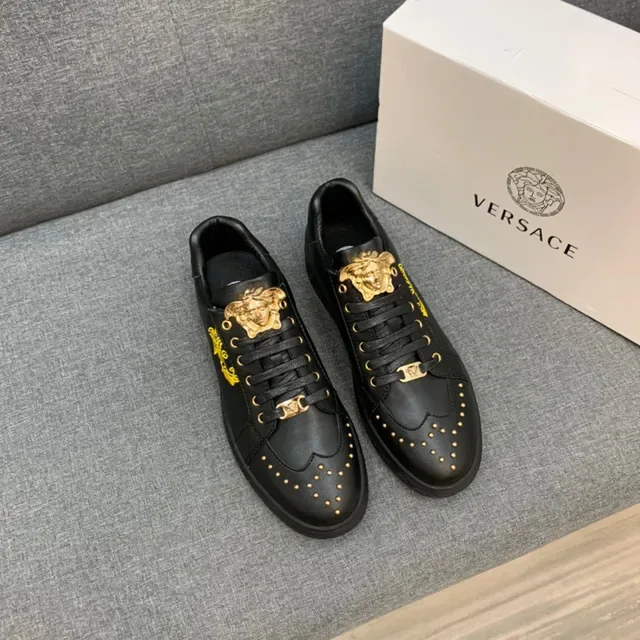 Versace Odissea Gold Medusa Leather Lifestyle Sneakers 2