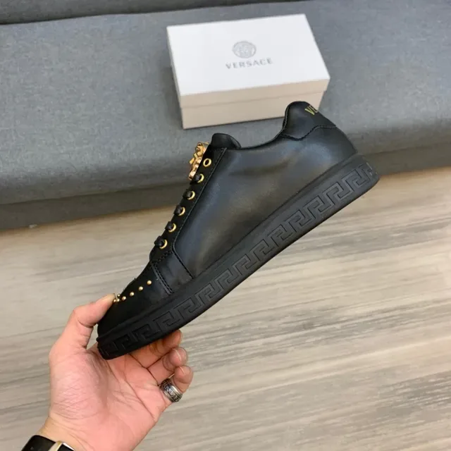 Versace Odissea Gold Medusa Leather Lifestyle Sneakers 4