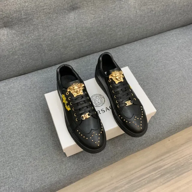 Versace Odissea Gold Medusa Leather Lifestyle Sneakers 6
