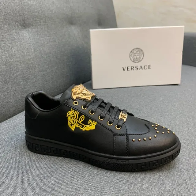 Versace Odissea Gold Medusa Leather Lifestyle Sneakers 7