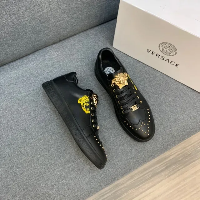 Versace Odissea Gold Medusa Leather Lifestyle Sneakers 8
