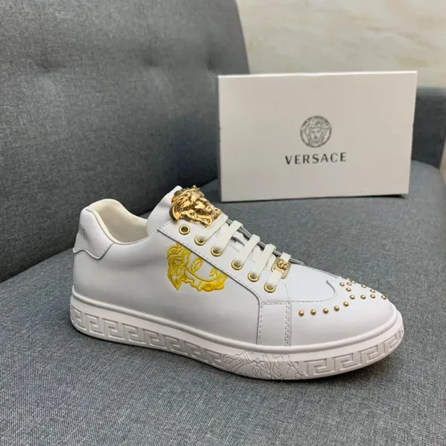 Versace Odissea Gold Medusa Leather Lifestyle Sneakers 13