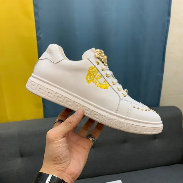 Versace Odissea Gold Medusa Leather Lifestyle Sneakers 16